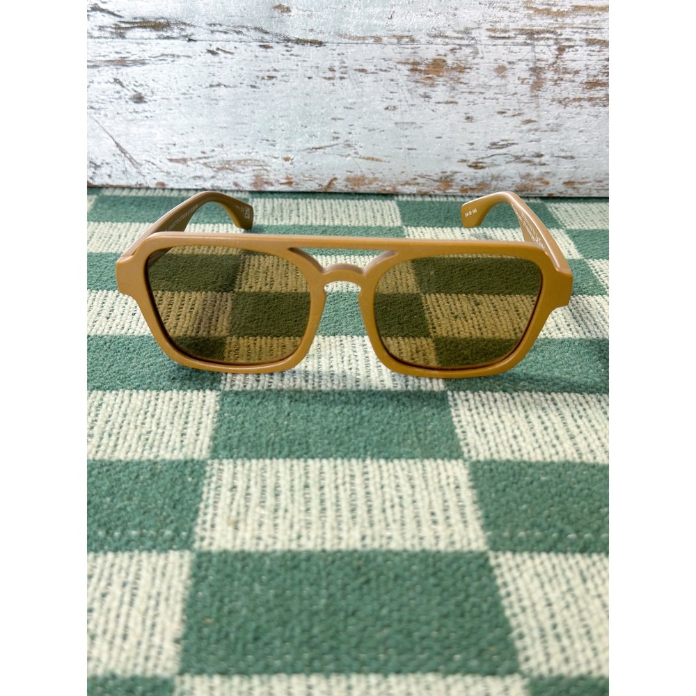 Le Specs Unwritten Straw in Cider Straw Sunglasses